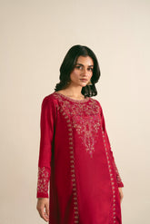 2 Piece  Silk Embroidered Suit (FS0025)